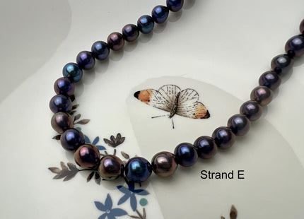 8x9-10 mm AAA Rainbow Peacock Edison Baroque Freshwater Pearl Tear Drop Shape Bead Genuine High Luster Top Quality Edison Pearls #P2688