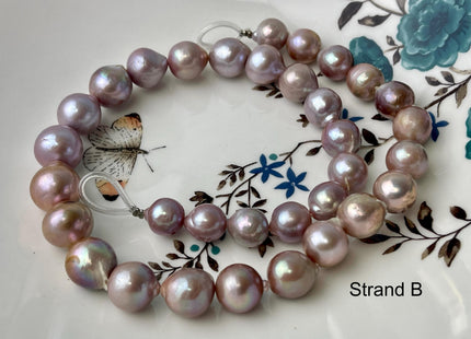 10-14 mm AA Rare Mixed Natural Mauve Pink Baroque Edison Pearl Genuine High Luster Edison Pearl #P2690