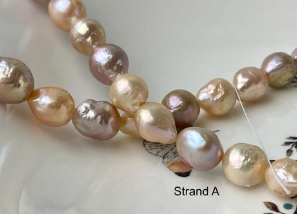 9-11 mm AAA Natural Multi Pink Color Baroque Freshwater Pearl Beads High Luster Genuine Baroque Pearls #1629