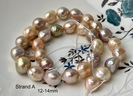 9-11 mm AAA Natural Multi Pink Color Baroque Freshwater Pearl Beads High Luster Genuine Baroque Pearls #1629