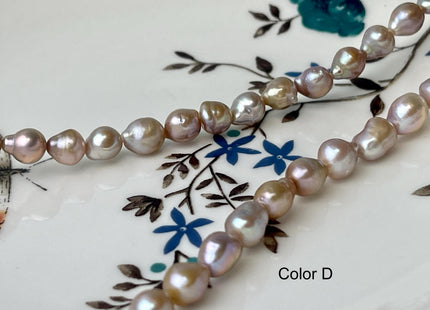 6.5x7-8 mm AAA Natural Mauve Pink Baby Edison Baroque Freshwater Pearl Beads Genuine Tear Drop Shape Small Edison Pearls #P2122