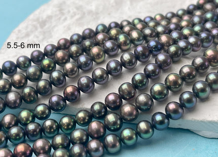 6.5-7 mm AAA Peacock Potato Freshwater Pearls Beads Genuine High Luster Peacock Freshwater Pearls #1467