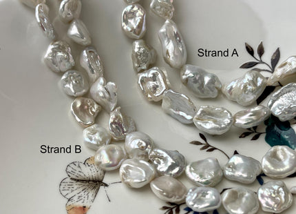 10-12 mm Natural White Freshwater Keishi Nugget Pearl Beads Genuine Natural White Freshwater Keshi Pearls B Grade #P2730