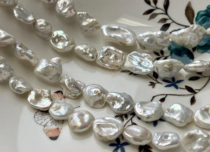 10-12 mm Natural White Freshwater Keishi Nugget Pearl Beads Genuine Natural White Freshwater Keshi Pearls B Grade #P2730