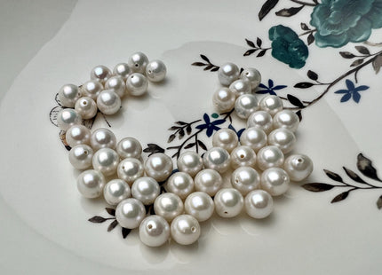 One Piece 5-8 mm AAAA Natural White Round Freshwater Edison Pearl Natural White High Luster Akoya Quality Perfect Round Edison Pearl #P2687