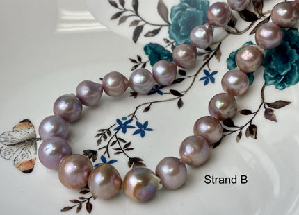10-14 mm AA Rare Mixed Natural Mauve Pink Baroque Edison Pearl Genuine High Luster Edison Pearl #P2690