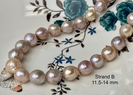 9-11 mm AAA Natural Multi Pink Color Baroque Freshwater Pearl Beads High Luster Genuine Baroque Pearls #1629