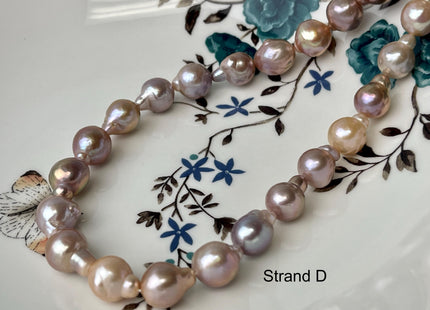 10-11 mm AAA Natural Mauve Pink Color Edison Baroque Freshwater Pearl Beads Genuine High Quality Mixed Color Edison Pearls #P2692