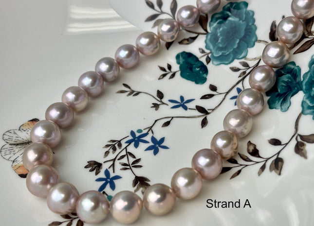 10-14 mm AAA Rare Mixed Natural Mauve Pink Baroque Edison Pearl Genuine High Luster Round Edison Pearl #P2706