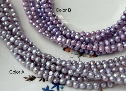 4-5 mm Lavender Purple Pink Color Potato Nugget Freshwater Pearl Beads Genuine Tiny Freshwater Pearls #P2754