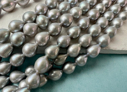 7x7.5-10 mm AAAA Gray Color Freshwater Pearls Tear Drop Shape Pearl Beads Genuine Super High Luster Freshwater Rice Pearls #P2721