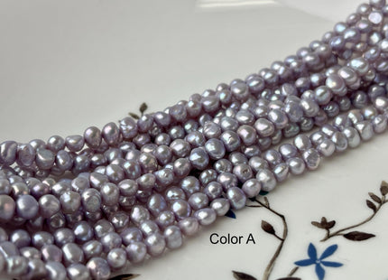 4-5 mm Lavender Purple Pink Color Potato Nugget Freshwater Pearl Beads Genuine Tiny Freshwater Pearls #P2754