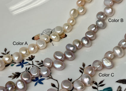 7-8 mm AA Natural Pink Color Top Drilled Freshwater Nugget Pearls, Genuine Natural Color Nugget Pearls #1315
