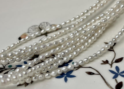 3 mm AA Natural White Freshwater Baby Edison Pearl Genuine Freshwater Tiny Edison Pearls #P2776
