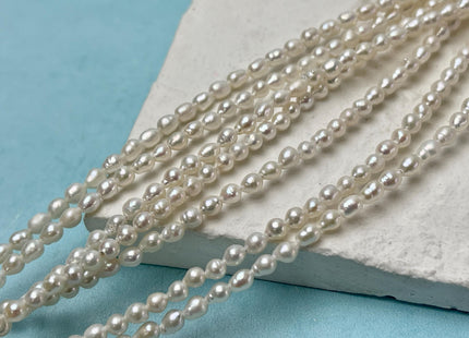 3 mm AA Natural White Freshwater Baby Edison Pearl Genuine Freshwater Tiny Edison Pearls #P2776