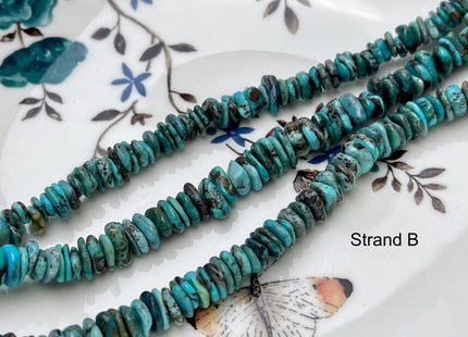 7-9 mm 100% All Natural Turquoise Heishi Rondelle Shape Genuine Beautiful Natural Turquoise Gemstones 16 Inches Strand #4509