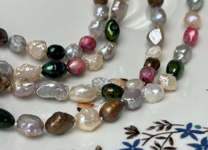 64 inches 9-10 mm Genuine Pearl Necklace Bridal Pearl Long Necklace Pink Gray Beige Peacock Pearl Necklace #P2781