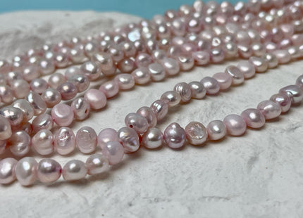 5-6 mm Baby Pink Color Potato Nugget Freshwater Pearl Beads Genuine Freshwater Pearls Tiny Seed Pearl 70 Beads #P2797