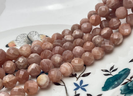 4mm 6mm 8mm 10mm 12mm Natural Color SunStone High Quality Faceted Round Gemstone Beads 15.5 Inches Strand #4514