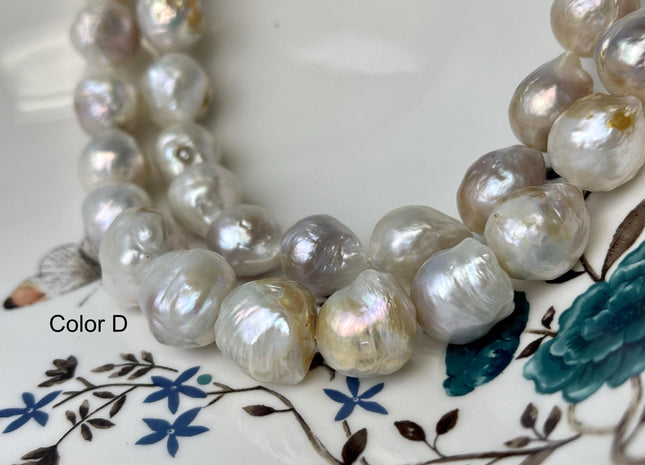 11-13 mm AAA Natural Pale Lavender Pink Baroque Freshwater Pearl Beads Natural Pink Color Baroque Pearls #1078