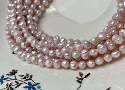 5-6 mm Baby Pink Color Potato Nugget Freshwater Pearl Beads Genuine Freshwater Pearls Tiny Seed Pearl 70 Beads #P2797