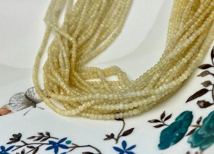 2-2.5 mm Yellow Honey Calcite Gemstone Beads Faceted Rondelle Shape 13 Inches Strand #4539