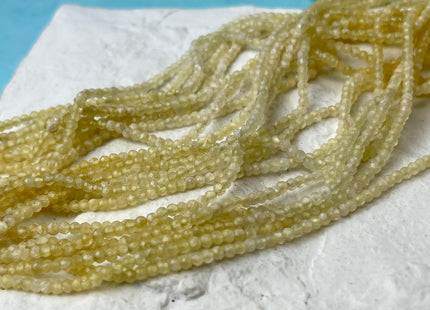 2-2.5 mm Yellow Honey Calcite Gemstone Beads Faceted Rondelle Shape 13 Inches Strand #4539