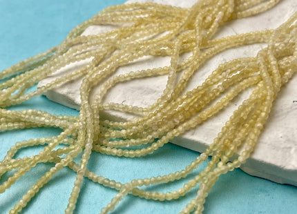 2-2.5 mm Yellow Honey Calcite Gemstone Beads Faceted Rondelle Shape 13 Inches Strand #4539