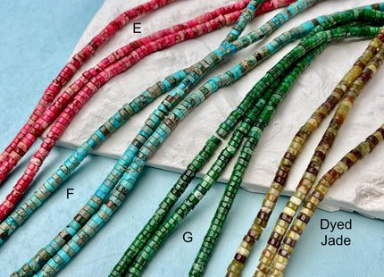 2x4mm Impression Jasper Heishi Rondelle Shape Sea Sediment Jasper Discs Gemstone Beads 15.5 Inches Strand #4545