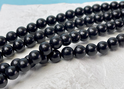 6mm 8mm 10mm 12mm Smooth Round Black Natural Sandalwood Beads Aromatic Wood Meditation Beads #4557