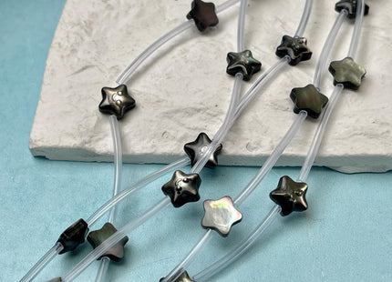 5 Pieces 10mm Smiley Face Star Shape Natural Mother of Pearl Gemstones Beads Genuine MOP Gemstones Drilled Loose Beads #4569