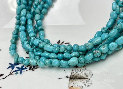 5-6 mm Turquoise Gemstone Irregular Nugget Beads Turquoise Color Irregular Nugget Gemstone Beads #4595