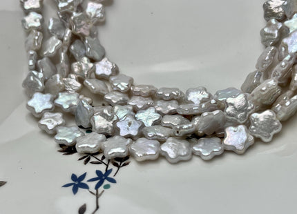 11 mm AAA Very Rare White Color Rounded Star Shape Freshwater Coin Pearl Beads Genuine High Luster Star Coin Pearls #P2853