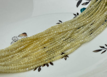 2-2.5 mm Yellow Honey Calcite Gemstone Beads Faceted Rondelle Shape 13 Inches Strand #4539