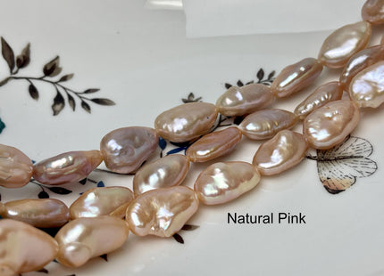 12-13x16-18 mm AAA Very Rare Natural Mauve Pink Freshwater Tear Drop Keshi Pearl Genuine High Luster Keshi Nugget Pearl #P2861