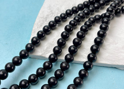 6mm 8mm 10mm 12mm Smooth Round Black Natural Sandalwood Beads Aromatic Wood Meditation Beads #4557