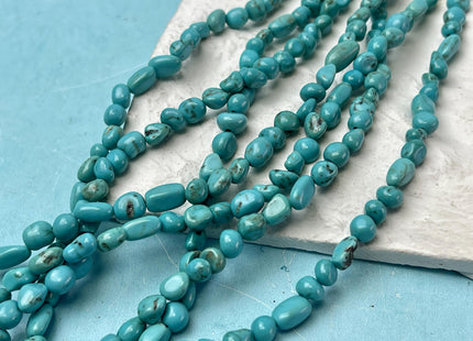 5-6 mm Turquoise Gemstone Irregular Nugget Beads Turquoise Color Irregular Nugget Gemstone Beads #4595