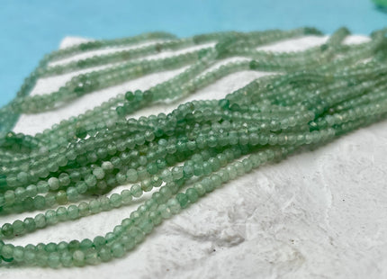 2x3 mm Natural Faceted Rondelle Shaded Green Aventurine Gemstone Beads 13 Inches Strand #4650