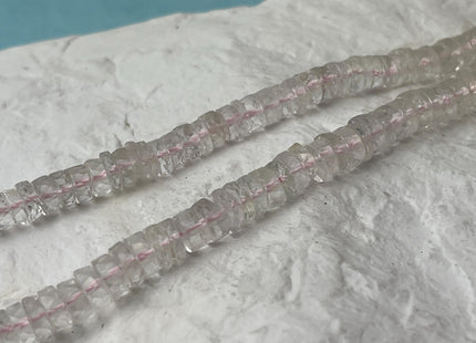 6mm 7mm All Natural Pink Amethyst Faceted Rondelle Heishi Beads 4 Inches #4652