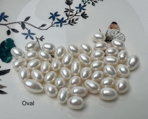 One Piece AAA 7.5x11-13 mm Top Quality High Luster Tear Drop Half Drilled Freshwater Pearls Genuine Natural White Freshwater Pearls #1637