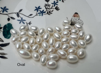One Piece AAA 7.5x11-13 mm Top Quality High Luster Tear Drop Half Drilled Freshwater Pearls Genuine Natural White Freshwater Pearls #1637