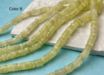 6 mm 7 mm 8 mm All Natural Chrysoberyl Cat's Eye Faceted Rondelle Heishi Beads Top Quality Gemstone Loose Beads 8 Inches #4661