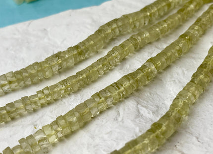 6 mm 7 mm 8 mm All Natural Chrysoberyl Cat's Eye Faceted Rondelle Heishi Beads Top Quality Gemstone Loose Beads 8 Inches #4661