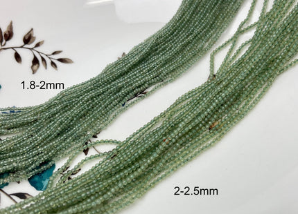 2 mm 2.5 mm Faceted Round Tiny Green Strawberry Quartz Gemstone Beads Genuine Natural Strawberry Quartz Loose Beads 13 Inches Strand #4675