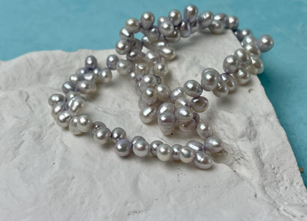 5x6-7mm AA Top Drilled Purple/baby Pink/Lavender Color Rice/Oval Freshwater Pearl Beads Genuine High Luster Dancing Freshwater Pearls #P2902