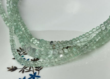 4 mm 5 mm 6 mm 8 mm All Natural Green Amethyst Faceted Rondelle Beads Top Quality Gemstone Loose Beads 4 Inches #4654