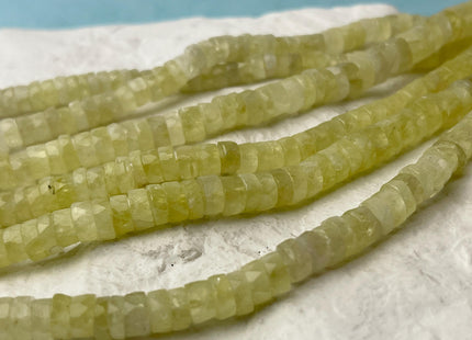 6 mm 7 mm 8 mm All Natural Chrysoberyl Cat's Eye Faceted Rondelle Heishi Beads Top Quality Gemstone Loose Beads 8 Inches #4661