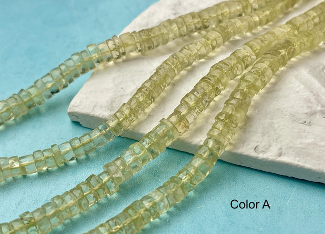 6 mm 7 mm 8 mm All Natural Chrysoberyl Cat's Eye Faceted Rondelle Heishi Beads Top Quality Gemstone Loose Beads 8 Inches #4661