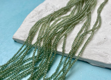2 mm 2.5 mm Faceted Round Tiny Green Strawberry Quartz Gemstone Beads Genuine Natural Strawberry Quartz Loose Beads 13 Inches Strand #4675
