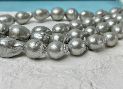 12-15 mm Jumbo Gray Baroque Freshwater Pearl Beads Cultured Gray Baroque Genuine Freshwater Baroque Pearls #P2933